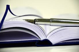 book and pen